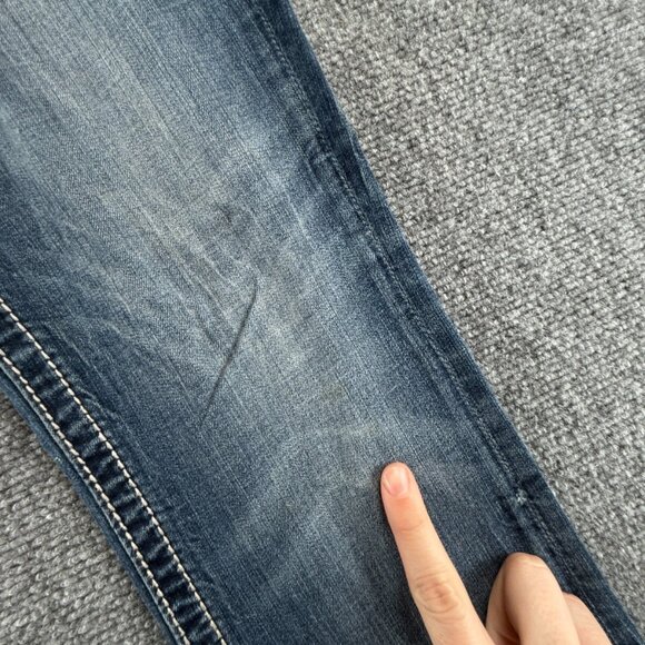 Miss Me Jeans Embellished Urban Blue Denim Women 29 Studded Bootcut ACTL 31X29 - Picture 7 of 16